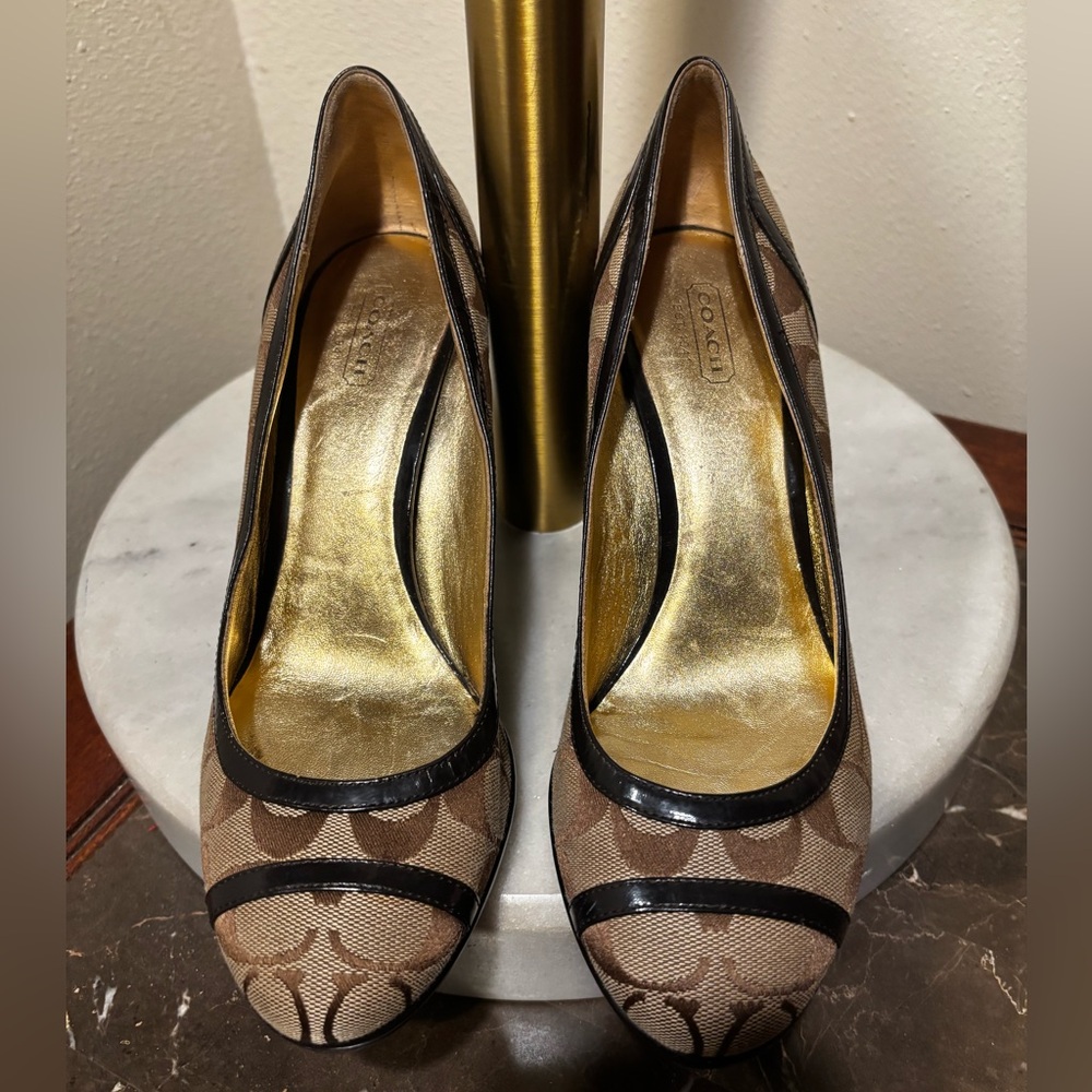 Coach Brown and Black Classic Heels